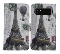 TienJueShi Tour Eiffel Coque tui Couverture Housse Pour Logicom Xtrem 650 651 inch Case Portefeuille Cover Cuir COQUE TELEPHONE