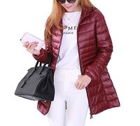 TienNew Doudoune Femme Grande Taille(S - 6XL), Femme Doudoune À Capuche Imperméable À Manches Longues Légère, Ajustée Casual Manteau