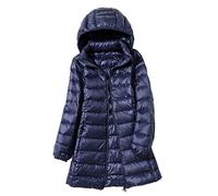 TienNew Doudoune Legere Longue Capuche Femme (S - 6XL) Hiver Veste Doudoune Matelassée Ultra Légère Femme Manteau Doudoune Plume Oversize Fine Femme Grande Taille Parka Doudoune Duvet Matelassé