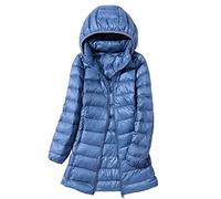 TienNew Doudoune Legere Longue Capuche Femme (S - 6XL) Hiver Veste Doudoune Matelassée Ultra Légère Femme Manteau Doudoune Plume Oversize Fine Femme Grande Taille Parka Doudoune Duvet Matelassé