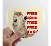 Tiens - toi Droit dans tes Bras. Les Autocollants d'ordinateur ou de Bagage avec la Forme de cÅ“ur