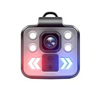 TIEOAXFT Caméra d'action avec stabilisation d'image, Mini enregistreur vidéo corporel, HD 1080P, Vision Nocturne, Conception Portable(32GB)