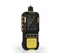 TIEOAXFT Détecteur de gaz Industriel Portable, Pompe intégrée CO2 CO O2 EX H2S NH3, température et humidité PM2.5 PM10 GPS