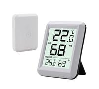 TIEOAXFT FT0423 Thermomètre hygromètre numérique sans Fil LCD Transmetteur Sesnor Moniteur de température et d'humidité for la Maison Station météo