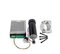 TIEOAXFT Kit de Moteur Broche CNC, refroidie par air 0,5 KW avec mandrin ER11, Alimentation et Pince 52 mm for routeur(Package 7)