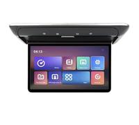 TIEOAXFT Lecteur vidéo multimédia for Voiture, écran de Plafond 1080p, 4+64Go, Montage sur Toit, for SUV, Camping-Car(3-32G Black)