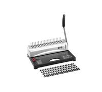 TIEOAXFT Machine à Relier Les Livres, Machine Peignes avec 21 Trous for 450 Feuilles, Comprend 100 pièces de 3 épines Peigne 8 Pouces