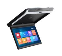 TIEOAXFT Moniteur de Toit de Voiture 11,6 Pouces, écran IPS HD 1080p Rabattable avec lumière ambiante Bleue(Black)