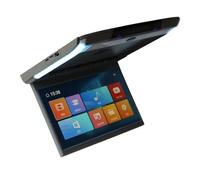 TIEOAXFT Moniteur de Toit de Voiture 11,6 Pouces, écran IPS HD 1080p Rabattable avec lumière ambiante Bleue(Grey)
