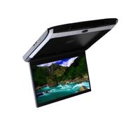 TIEOAXFT Moniteur de Toit de Voiture 11,6 Pouces, écran Rabattable 1080p HD, Lecteur MP5, écran IPS avec lumière ambiante Bleue(Black)