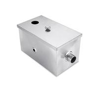 TIEOAXFT Piège à graisse, intercepteur de en acier inoxydable 350 x 200 mm for le traitement des eaux usées cuisine