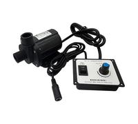 TIEOAXFT Pompe avec régulateur 1/2" en céramique, 3000 l/h, Hauteur de refoulement 8 m, Pompe Submersible sans balais 12 V CC 24 V(DC12V Pump)