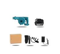 TIEOAXFT Souffleur d'air électrique sans Fil et Aspiration 1500W, Outil for Jardin pelouse, Comprend 1 Batterie(2 Battery)