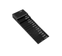 TIEOAXFT Table de scie routeur précision, Barres Configuration, Distance Test Profondeur, Bloc Mesure en Alliage d'aluminium, 15 pièces