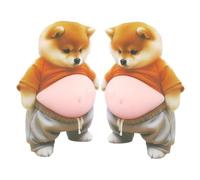 Tierbauch Aufkleber - Autocollant 3D Hundesticker 25 g | Papier & Silikon Knetbare Weiche Bauch autocollant, Perfekt Für Handyhülle Und Laptop ALS Anti Stress Deko Für Kinder und Erwachsene Tolle