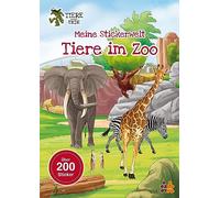 Tiere unserer Erde. Meine Stickerwelt. Tiere im Zoo