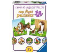Ravensburger Puzzle pour enfants 05072 – Familles d'animaux à la ferme, 2x9 pièces, dès 2 ans