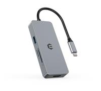 Tiergrade Adaptateur multiport USB C avec HDMI 4K, 3 USB-A 3.0, lecteur de carte SD, port de charge de type C