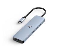 Tiergrade Adaptateur multiport USB C, station d'accueil USB C 7 en 1 avec HDMI, port de charge PD 100 W, 3 USB 3.0, lecteur de carte SD/TF pour MacBook Pro/Air, Chromebook