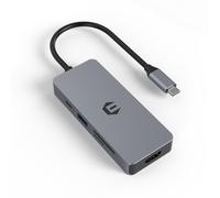 Tiergrade Hub USB C 7 en 1, station d'accueil USB-C multiport avec HDMI 4K, charge PD 100 W, 3 USB-A 3.0, lecteur de cartes SD/Micro SD pour ordinateurs portables USB C