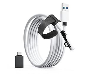 Tiergrade Link Cable 3M Compatible avec Quest2 / Pico 4, transfert de données PC haute vitesse avec 5Gbps, USB3.2 gen1 vers USB C Accessoires de câble pour casque VR et PC de jeu