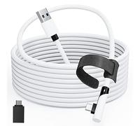 Tiergrade Link Cable 5M compatible avec Quest2/1/Pico 4, câble PC avec transfert de données 5Gbps, USB 3.0 vers câble Type-C pour casque VR et PC de jeu