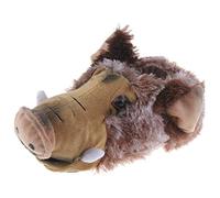 Tierhausschuhe Wildschwein Keiler Bache Tier Hausschuhe Pantoffel Schlappen Kuscheltier Plüsch Herren Braun 36-47, TH-Wildschwein, Schuhgröße 40/41