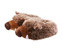 Tierhausschuhe Wildschwein Tier Hausschuhe Pantoffel Puschen Schlappen Kuscheltier Plüsch Herren Braun 41-48, TH-BOARX, Schuhgröße 47/48