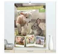 Tierisch beste Freunde - Gemeinsam durchs Jahr (hochwertiger Premium Wandkalender 2027 DIN A2 hoch), Kunstdruck in Hochglanz: Herzensmomente der Tierwelt erleben