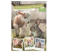 Tierisch beste Freunde - Gemeinsam durchs Jahr (Tischkalender 2027 DIN A5 hoch), CALVENDO Monatskalender: Herzensmomente der Tierwelt erleben