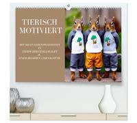 Tierisch motiviert (hochwertiger Premium Wandkalender 2026 DIN A2 quer), Kunstdruck in Hochglanz: Mit neuen Lebensweisheiten in tierischer Gesellschaft zu einem besseren Lebensgefühl.