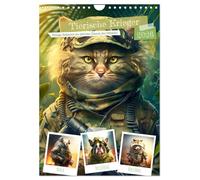 Tierische Krieger. Pelzige Soldaten im aktiven Dienst des Militärs (Wandkalender 2026 DIN A4 hoch), CALVENDO Monatskalender: Animalische Streitkräfte und Luftwaffe für die Sicherheit