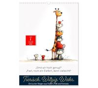 Tierische. Witzig. Wahr. (Wandkalender 2026 DIN A3 hoch), CALVENDO Monatskalender: Wortwitz trifft Pfote und Feder. Schmunzeln und Staunen.