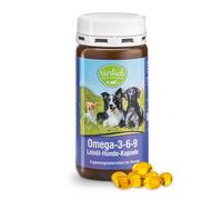 tierlieb Gélules à l'huile de lin Oméga-3-6-9 pour chiens 180 gélules