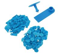 Tierohrenmarken, 100 Stück, TPU, blau, für Schafe, Ziegen, Schweine, Nutztiere, ohne Buchstaben