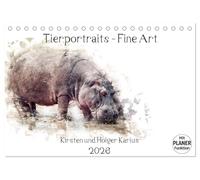 Tierportraits - Fine Art (Tischkalender 2026 DIN A5 quer), CALVENDO Monatskalender: Zwölf ausgesuchte Fine Art Tierportraits in einem Kalender ... von den Fotografen Holger und Kirsten Karius.