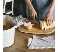 TIERRA Boite à pain + Planche en bambou GUZZINI blanc