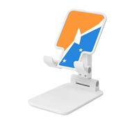 Tierra Del Fuego - Support pliable pour téléphone portable - Angle réglable en hauteur - Compatible avec tous les smartphones - Blanc