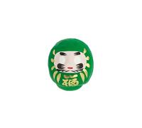 Tierra Zen Daruma Japonais Santé Vert Moyen 6,5 cm Papier Maché
