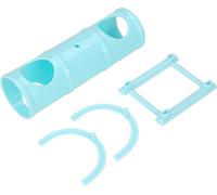Tiertunnelübung Wippe Play Tube Haustier Spielzeug für Kaninchenfrettchen Hamster (blau)