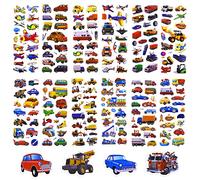 TIESOME 12 Gommettes Autocollantes, 3D Gomettes Autocollant Enfant Feuilles D'autocollants De Voitures Et De Camion pour Enfants Autocollants De Récompense pour Enseignant Décoration De Bricolage