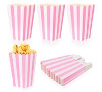 TIESOME 24 Pcs Boîtes à Pop-Corn,12 x 7x 7cm Bonbons Conteneur Popcorn Carton aux Soirées Cinéma, Petite Boites à Popcorn fête cinéma Pot Pop Corn Noël