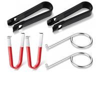 TIESOME 6 pièces de couvre-boulons pour roue, outil de couvre-boulons de roue, couvre-écrous de roue, extracteur de goupille, extracteur de couvre-boulon, pince de démontage, extracteur, crochet d