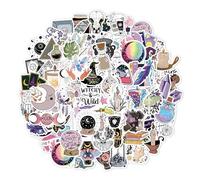 TIESOME Lot de 100 autocollants esthétiques en vinyle imperméable pour bouteille d'eau, ordinateur portable, bagages, guitare, adolescente, fille, 565671_1_meh1bc0sM
