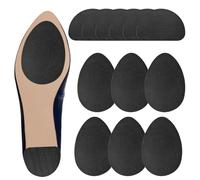TIESOME Lot de 16 protections de semelles autocollantes en caoutchouc à coller - Poignées de chaussures sur le dessous des chaussures - Antidérapantes - Pour hommes et femmes - Pour talons hauts