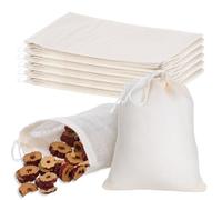 TIESOME Lot de 30 sachets à épices - 10 x 8 cm - En coton - À remplir avec cordon de serrage - Pour thé, café, épices