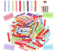 TIESOME Lot de 380 tomboles multicolores en vrac à écrire soi-même - Mélange de couleurs - Avec anneaux en métal - Petites notes de bonheur pour messages - Notes de bouteilles de souhaits - Pour les