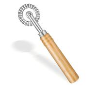TIESOME Petite roue à long manche, roulette de découpe polyvalente pour trancher sans effort les raviolis, les pâtes, les boulettes, les lasagnes, les pierogi