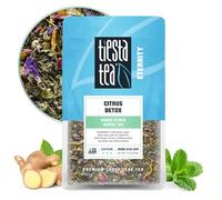 Tiesta Tea Detox aux agrumes, feuilles en vrac, gingembre, tisane aux agrumes, haute caféine, thé chaud et glacé, sachet de 34 ml - 25 tasses, naturel, curcuma, thé détox, tisane, feuilles en vrac