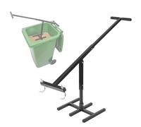 TIEXITOR Compacteur manuel pour poubelles et poubelle de recyclage, compacteur de poubelles à roulettes 120 L-660 L pour maison, cuisine, restaurant